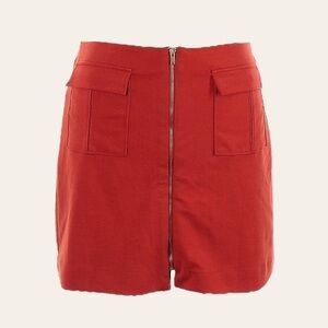 Banana Republic Factory Burnt Orange Stretchy Mini Skirt Size 14 NWT